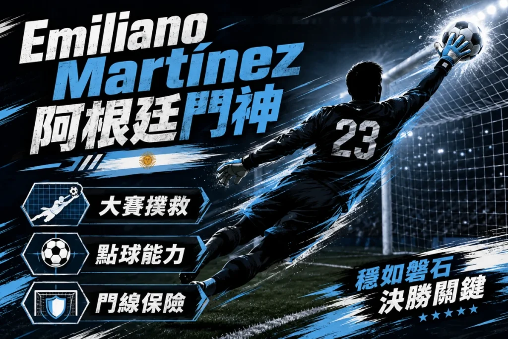 Emiliano Martínez 阿根廷門神焦點，整理大賽撲救、點球能力與門線穩定。