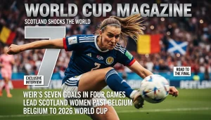 韋爾四場進七球 蘇格蘭女足力壓比利時晉級2026世界盃