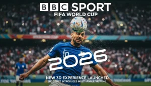 BBC Sport 3D世界盃體驗提供多角度觀賽功能示意圖
