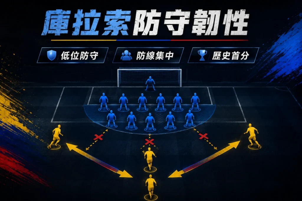 庫拉索對厄瓜多展現防守韌性,靠低位防守與門將表現守住平局。