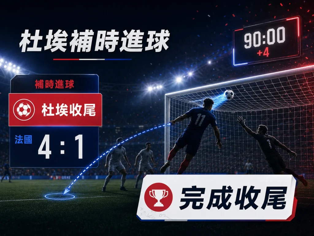 杜埃補時階段進球完成收尾,法國 4 比 1 擊敗挪威鎖定小組第一。