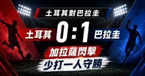 土耳其對巴拉圭賽後，巴拉圭 1 比 0 擊敗土耳其，加拉薩開場閃擊成關鍵。