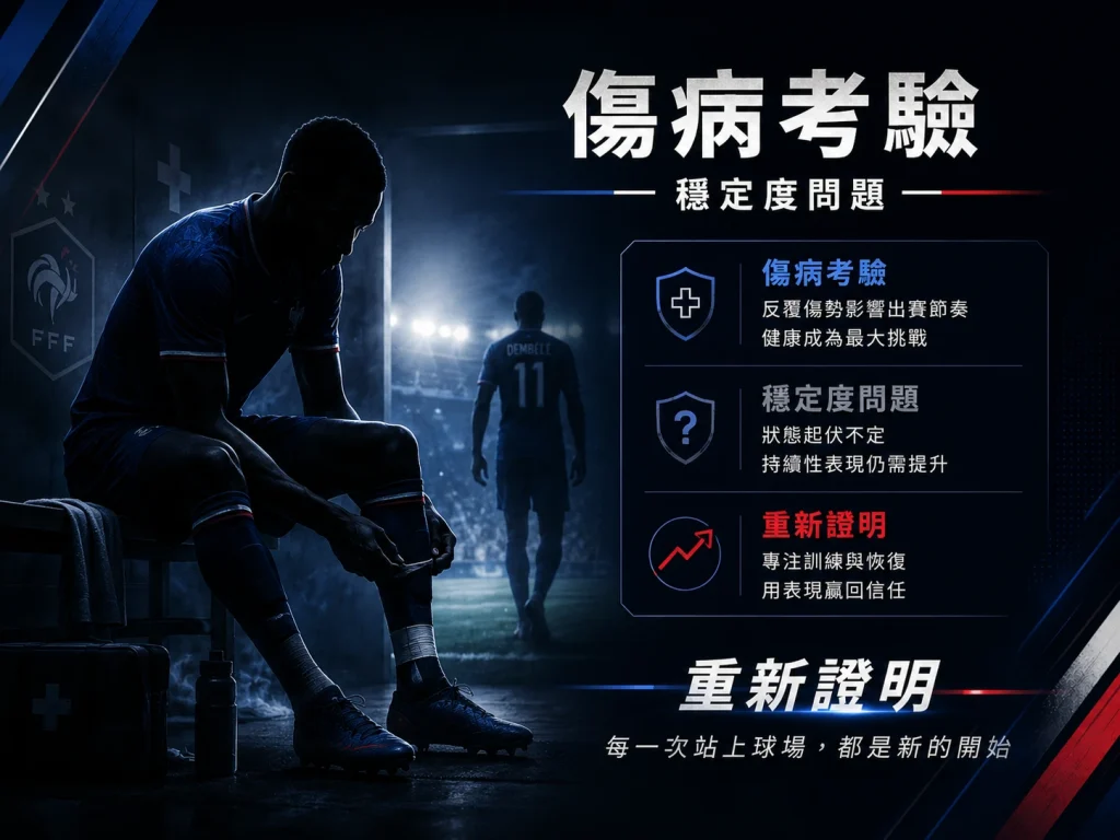 登貝萊職業生涯面臨傷病考驗，穩定度成為重要課題。
