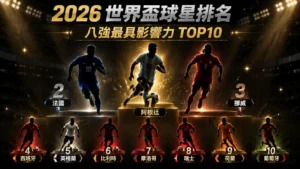 2026世界盃球員排行榜精選圖，盤點八強最具影響力球星。