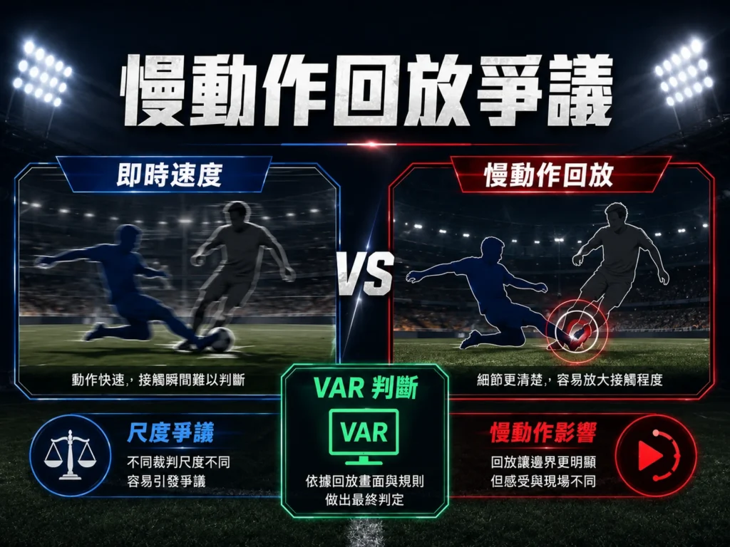 巴洛貢紅牌慢動作回放爭議,VAR 判斷接觸尺度成為焦點。