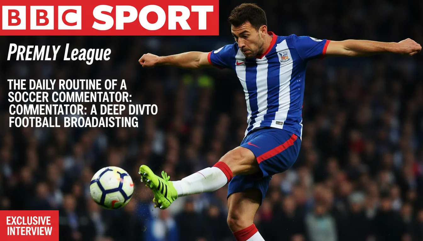 BBC Sport 足球評述員在直播間進行比賽解說
